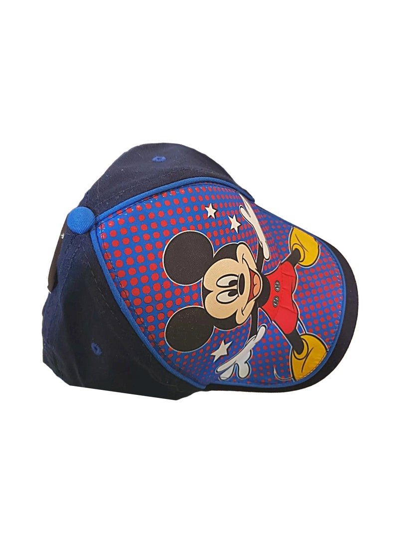 Disney Kids Mickey Mouse Snap Back Hat Baseball Cap Blue Adjustable Youth Child