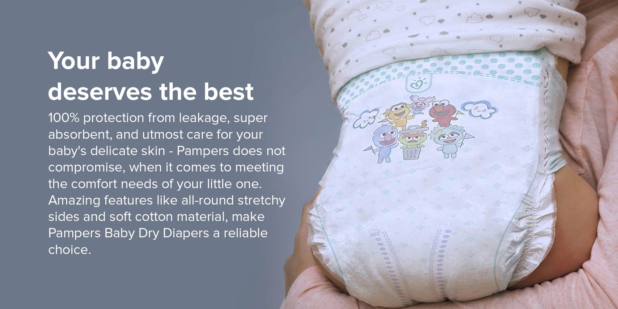 Baby Dry Diapers, Size 5 (12+ kg), 78 Count