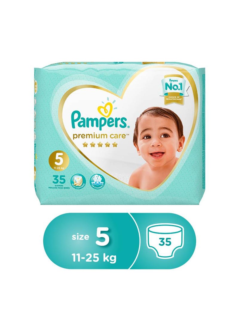 Premium Care Diapers Size 5, Junior, 11-25 Kg (35 Diapers)