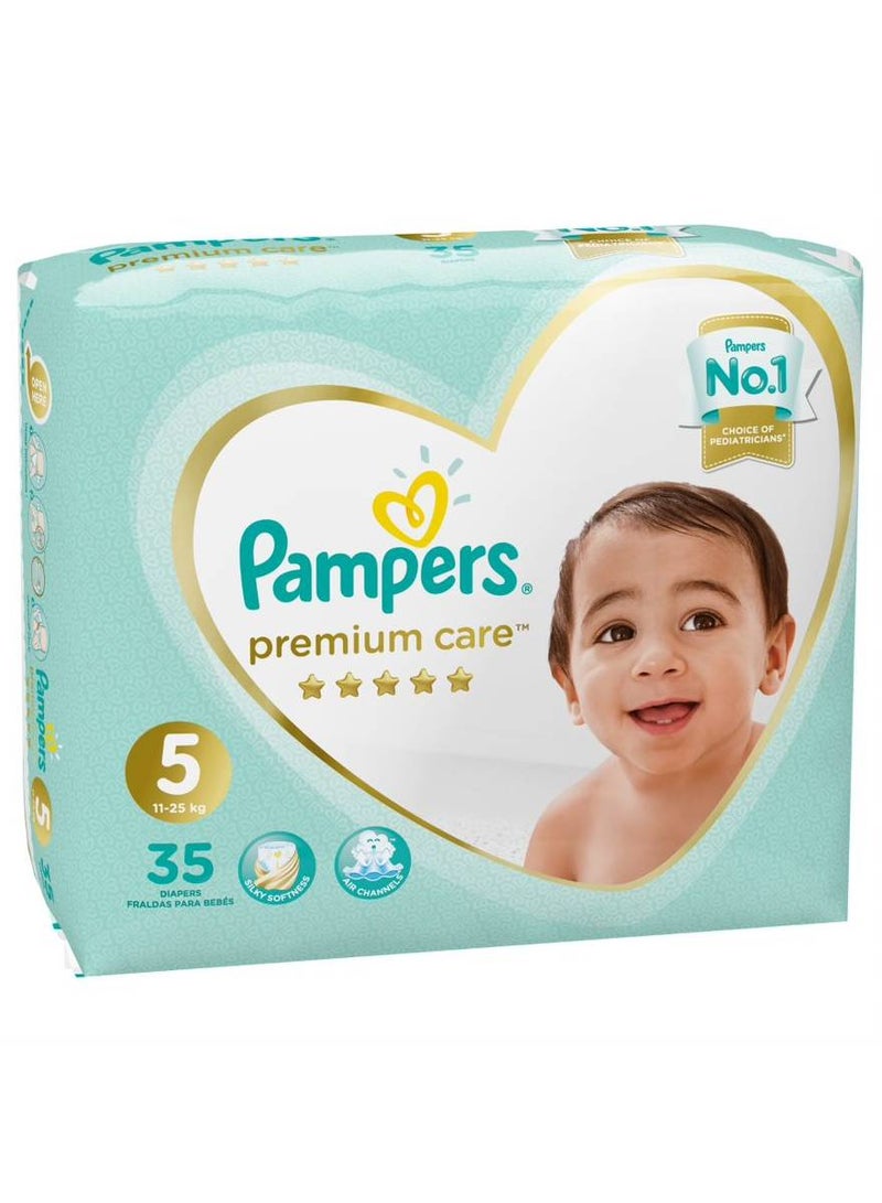 Premium Care Diapers Size 5, Junior, 11-25 Kg (35 Diapers)