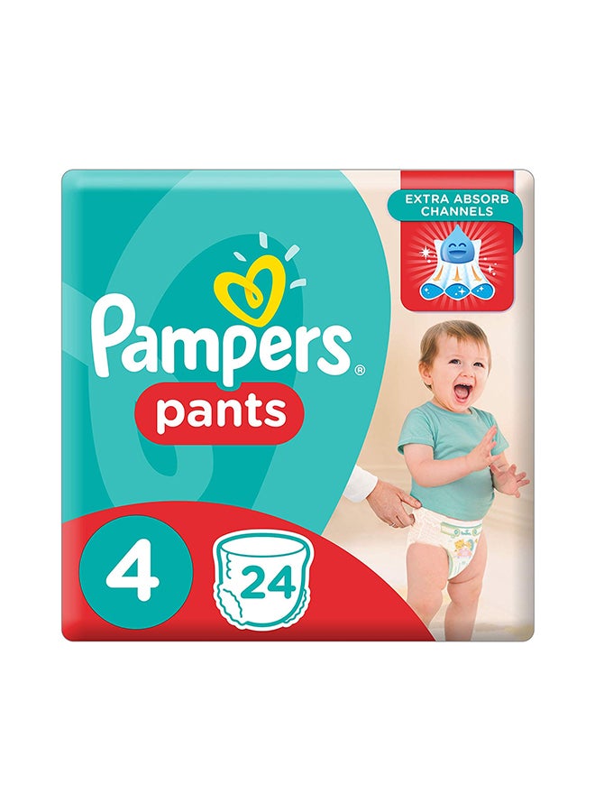 Pants Baby Diapers Size 4 Maxi Pack, 24 Count