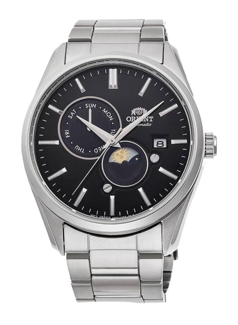 Automatic Sun & Moon Display Stainless Steel Men's Watch RA-AK0307B