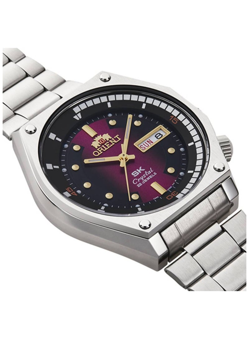 Automatic Revival Red Dial Stainless Steel Men's Watch RA-AA0B02R