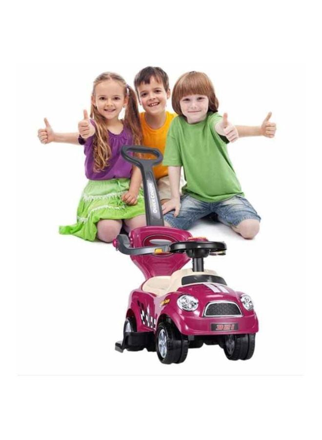 3-In-1 Ride-On Car With Push Walker 84x43x84cm