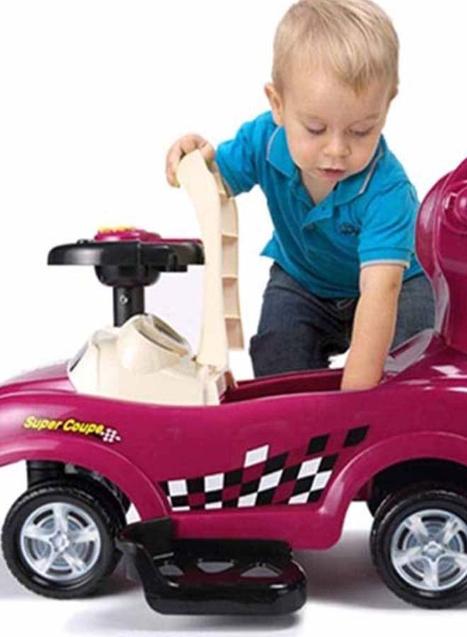 3-In-1 Push And Pedal Ride-On Car