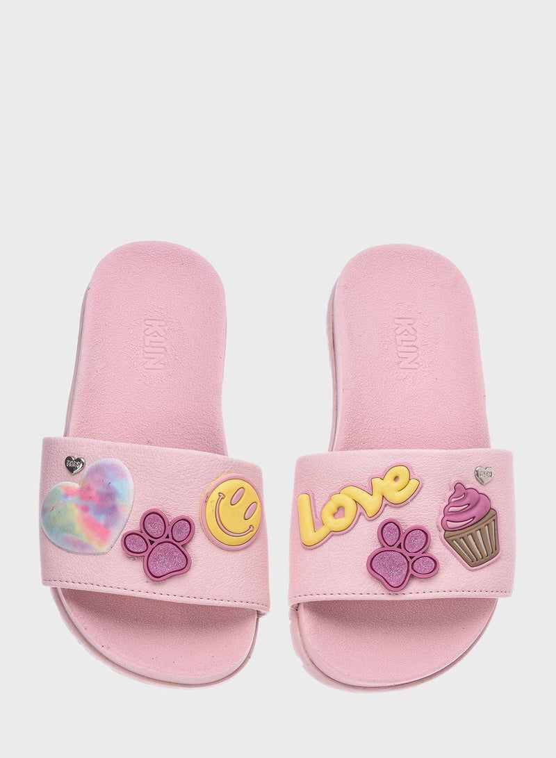 Kids Heart Print Slide