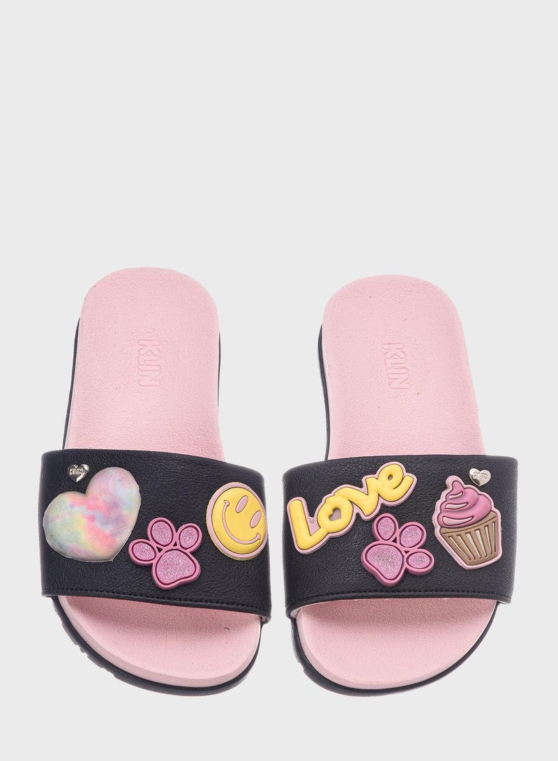 Kids Heart Print Slide