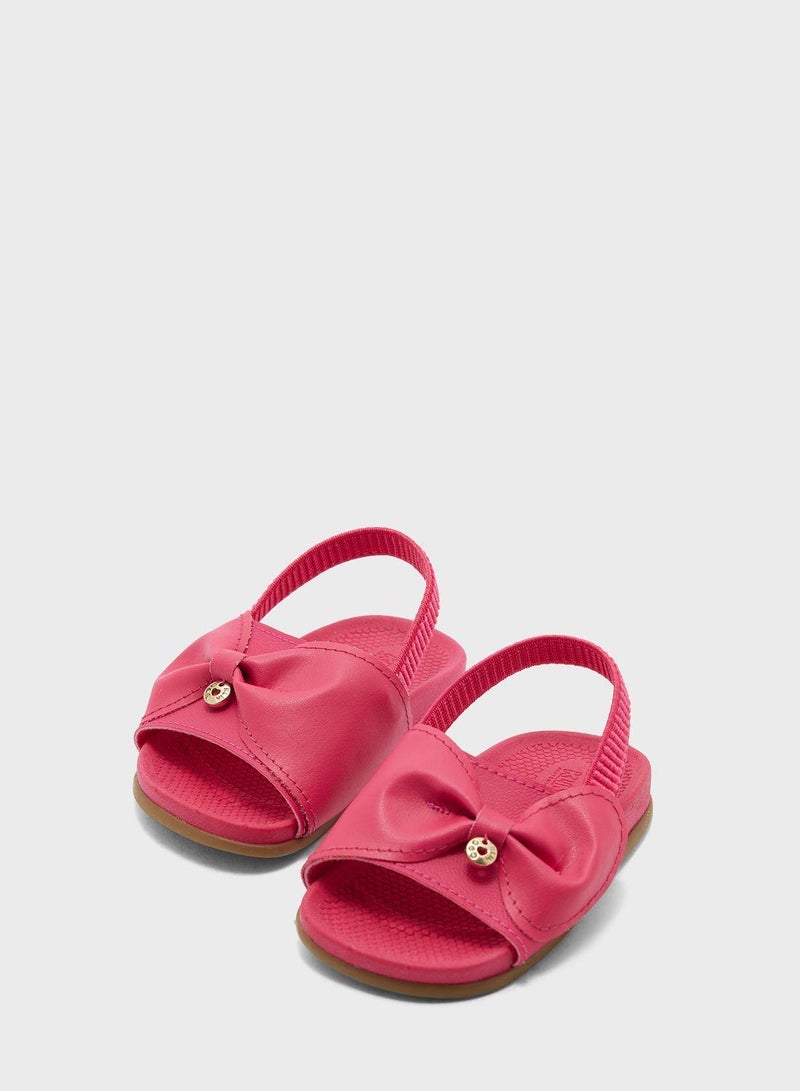 Kids Bow Slip On Sandals