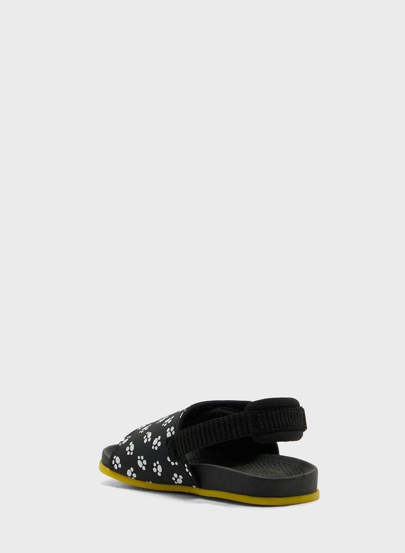 Kids Printed Slip On Sandals