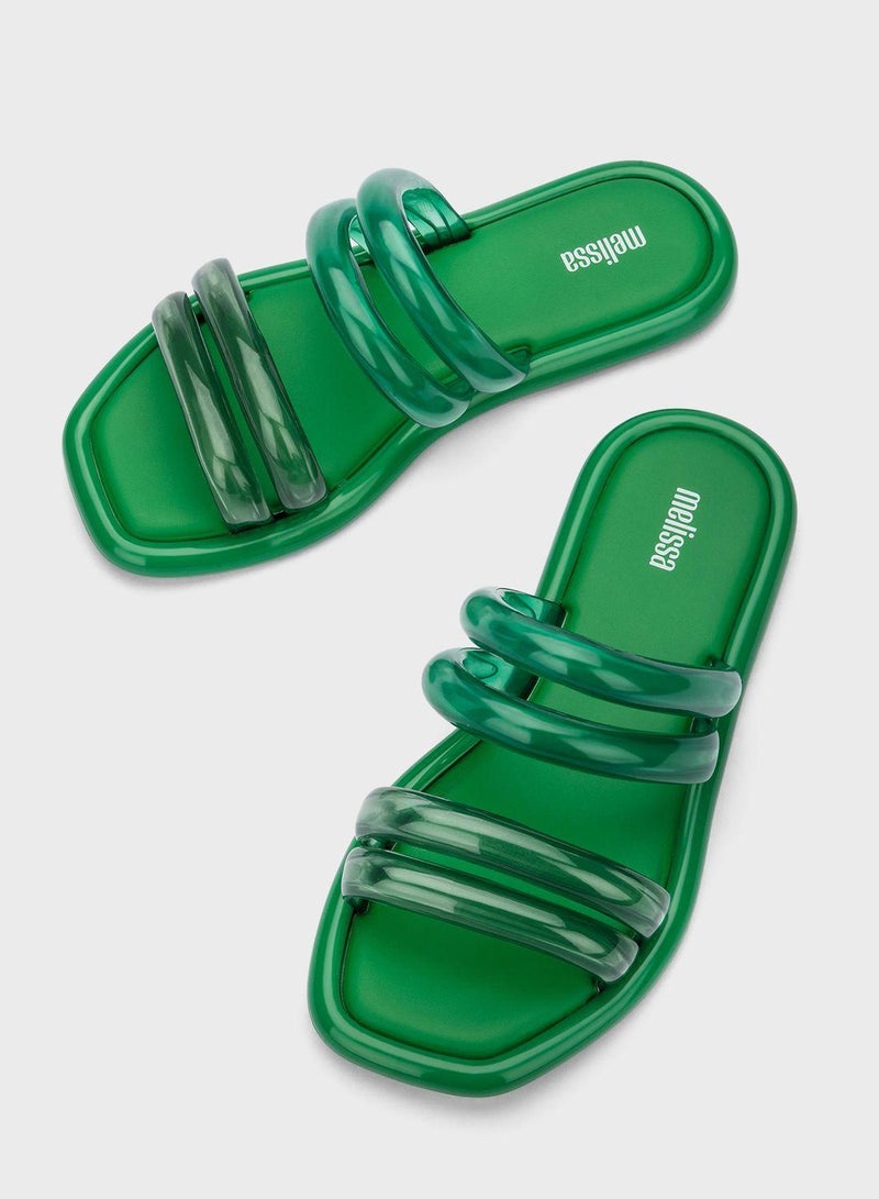 Double Strap Flat Sandals