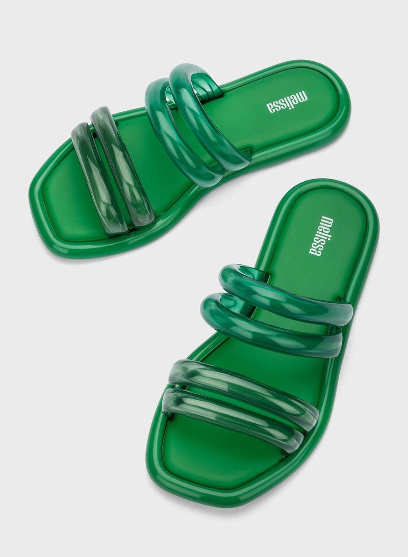 Double Strap Flat Sandals