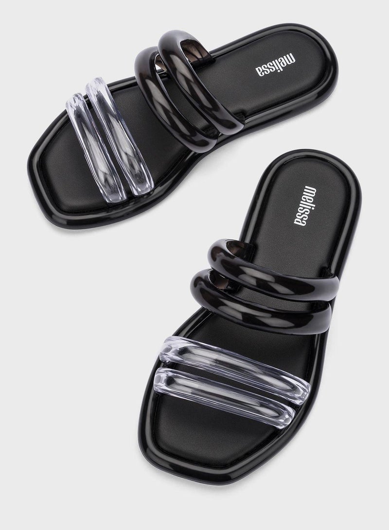 Double Strap Flat Sandals