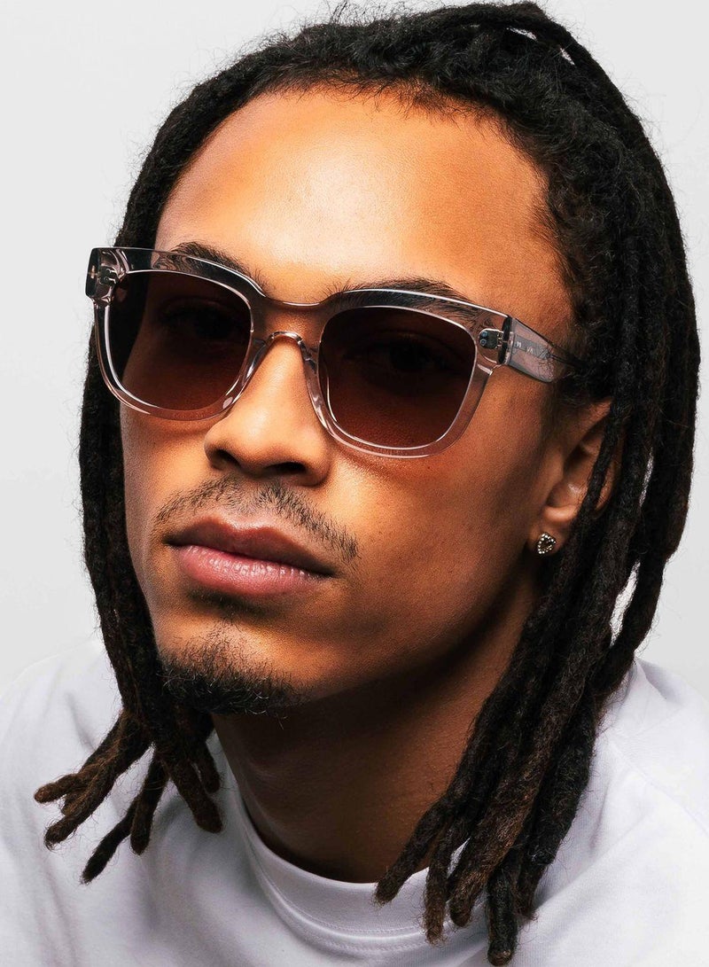 Transparent Sand Wayfarers Sunglasses