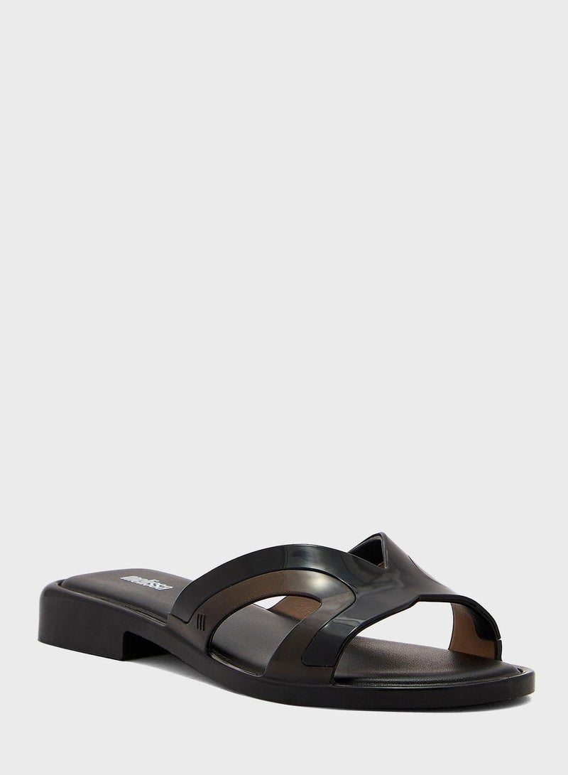 Multi Strap Low Heel Sandals