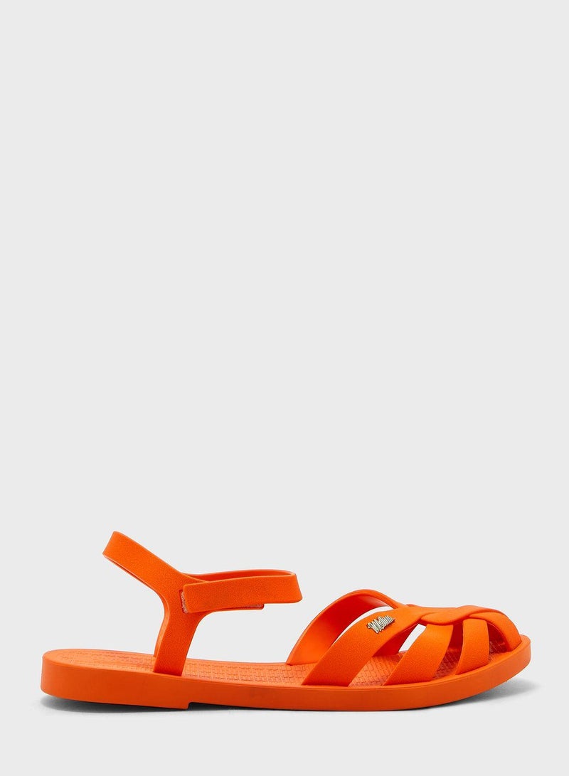 Ankle Strap Low Heel Sandals