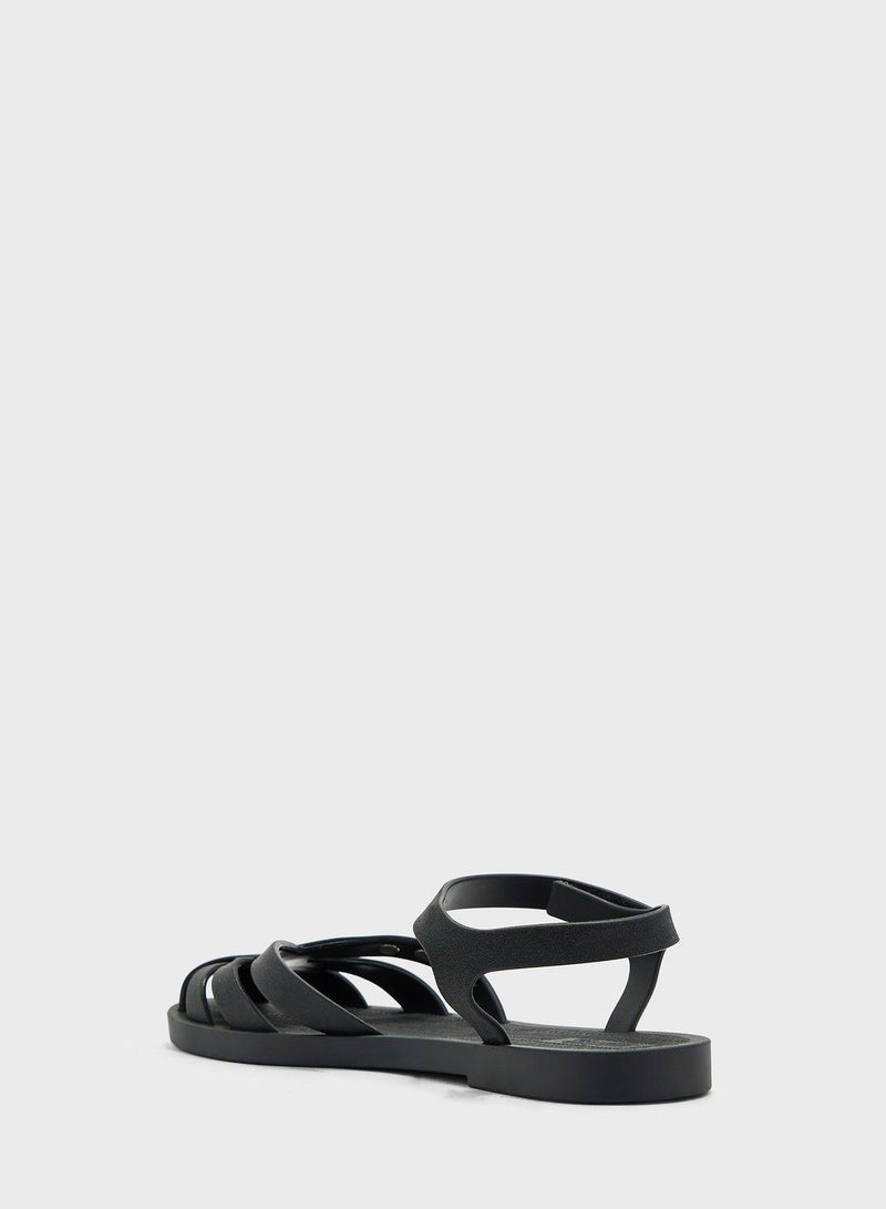 Ankle Strap Low Heel Sandals