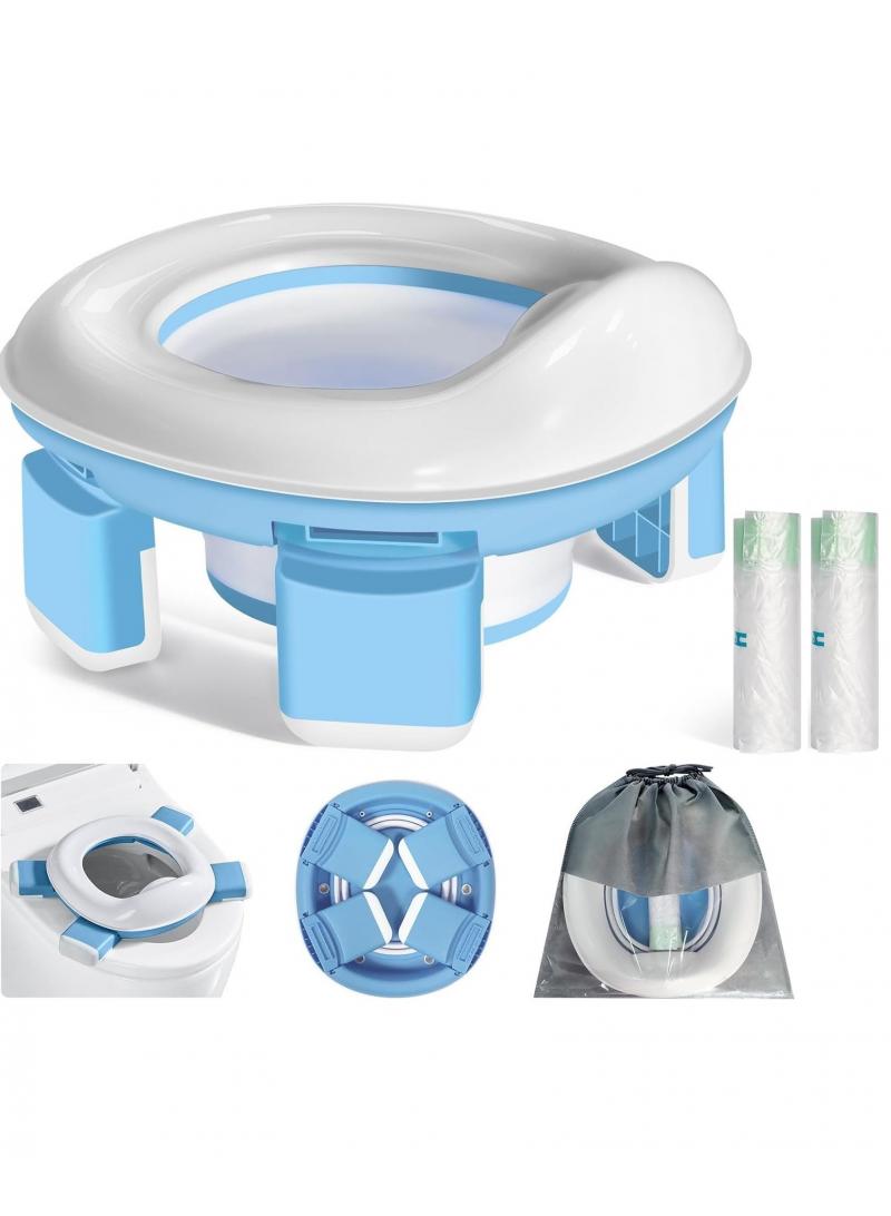 3 In 1 Portable Folding Baby Potty Travel Toilets Potty Training Seat WC Trainer Seat Collapsible Camping Toilet Easy To Clean