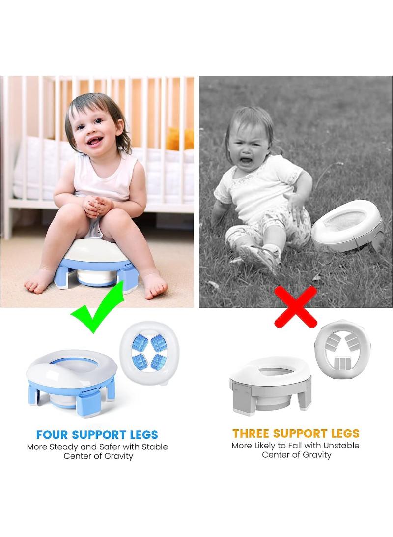 3 In 1 Portable Folding Baby Potty Travel Toilets Potty Training Seat WC Trainer Seat Collapsible Camping Toilet Easy To Clean