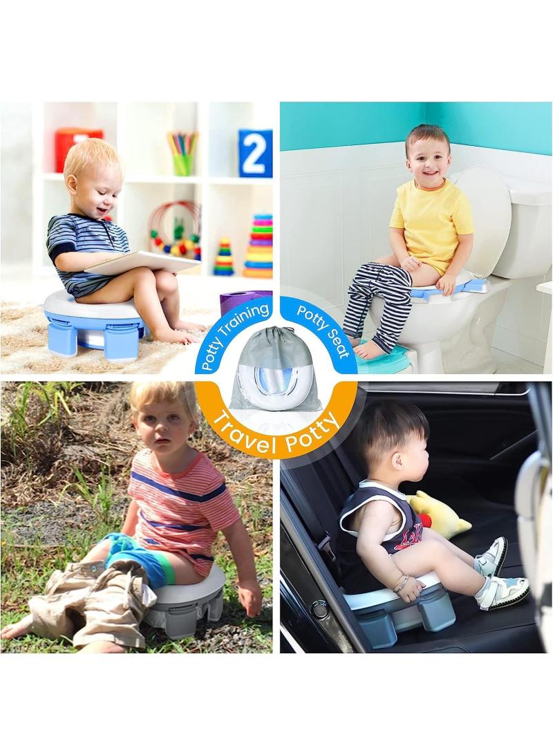 3 In 1 Portable Folding Baby Potty Travel Toilets Potty Training Seat WC Trainer Seat Collapsible Camping Toilet Easy To Clean