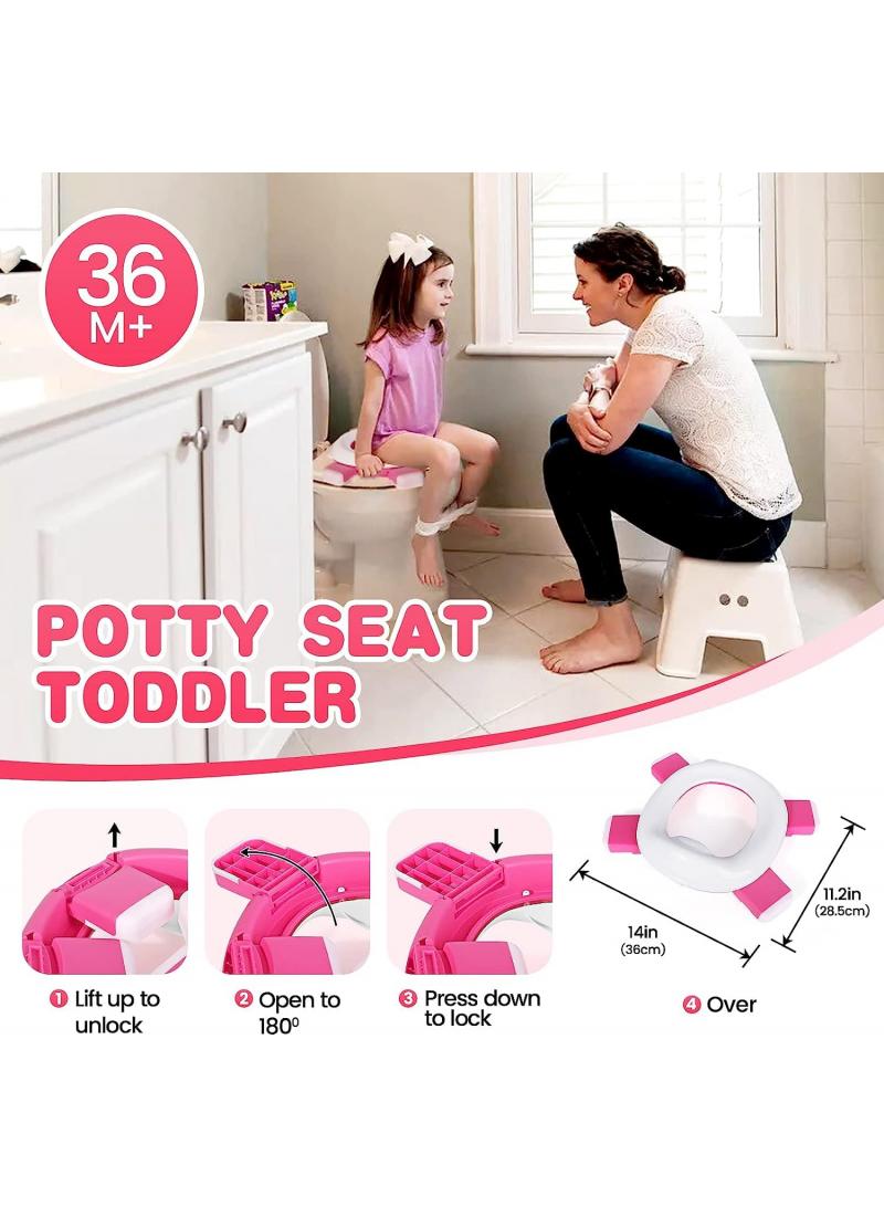 3 In 1 Portable Folding Baby Potty Travel Toilets Potty Training Seat WC Trainer Seat Collapsible Camping Toilet Easy To Clean