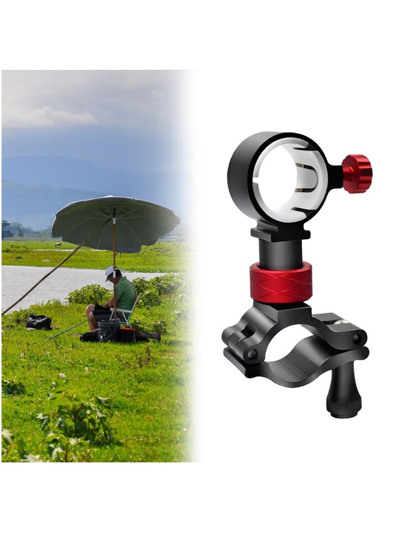 Adjustable Aluminum Fishing Chair Umbrella Holder Universal Mount Clip for Fishing Rod and Parasol