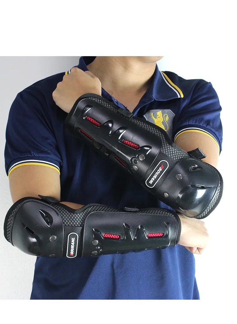 Motorcycle Knee and Elbow Pad Guard Motorbike Motocross Rider Racing Sports Elbow and Knee Shin Impact Protector Protective Pad Gear