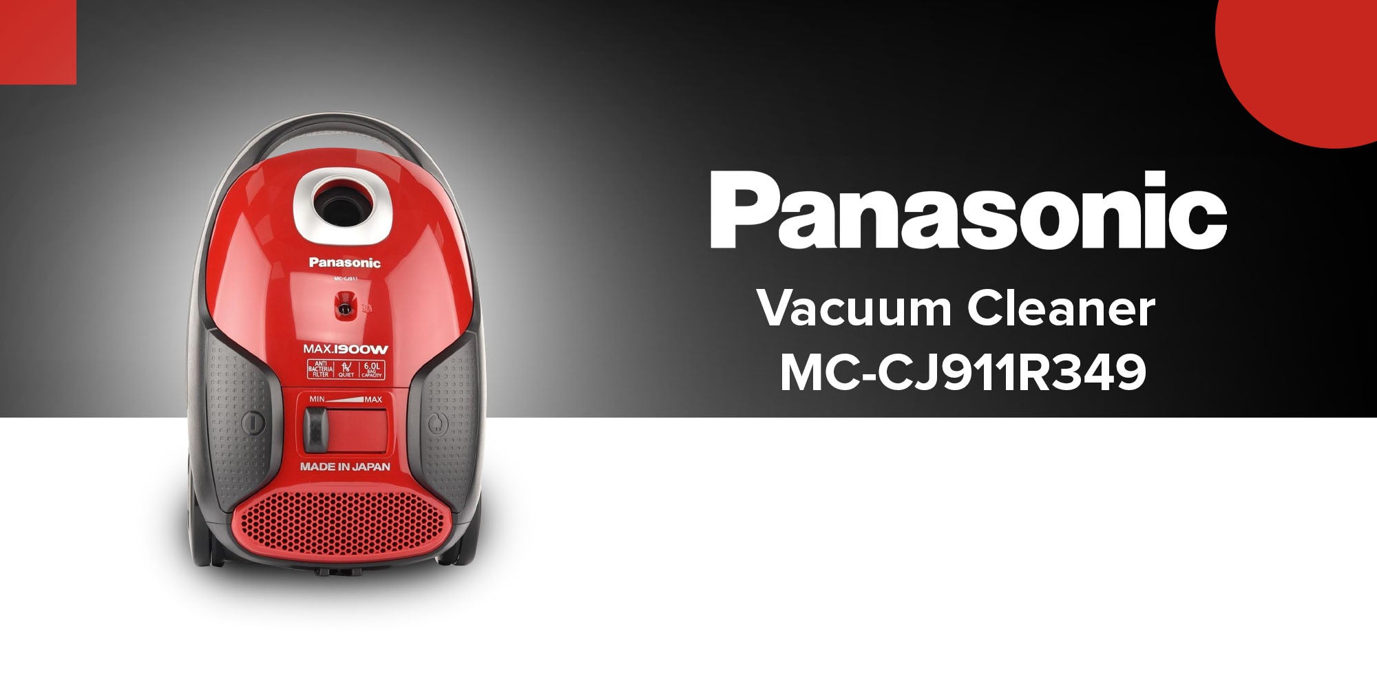 Vacuum Cleaner 6L 1900 W MC-CJ911R349 Red/Black