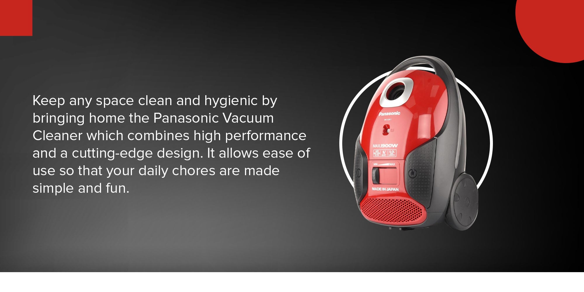 Vacuum Cleaner 6L 1900 W MC-CJ911R349 Red/Black