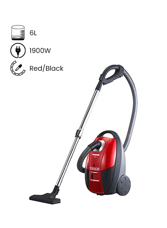 Vacuum Cleaner 6L 1900 W MC-CJ911R349 Red/Black