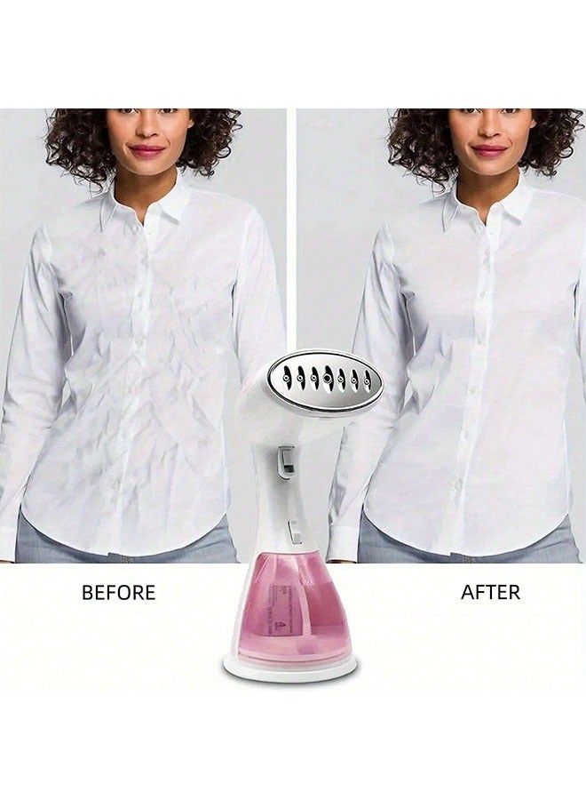 Handheld Garment Steamer Iron for Clothes, 1500W Fast Heat Up, Portable Travel Clothing Steamer Fabric Wrinkles Remover, Strong Steam, 300ml Large Detachable Water Tank