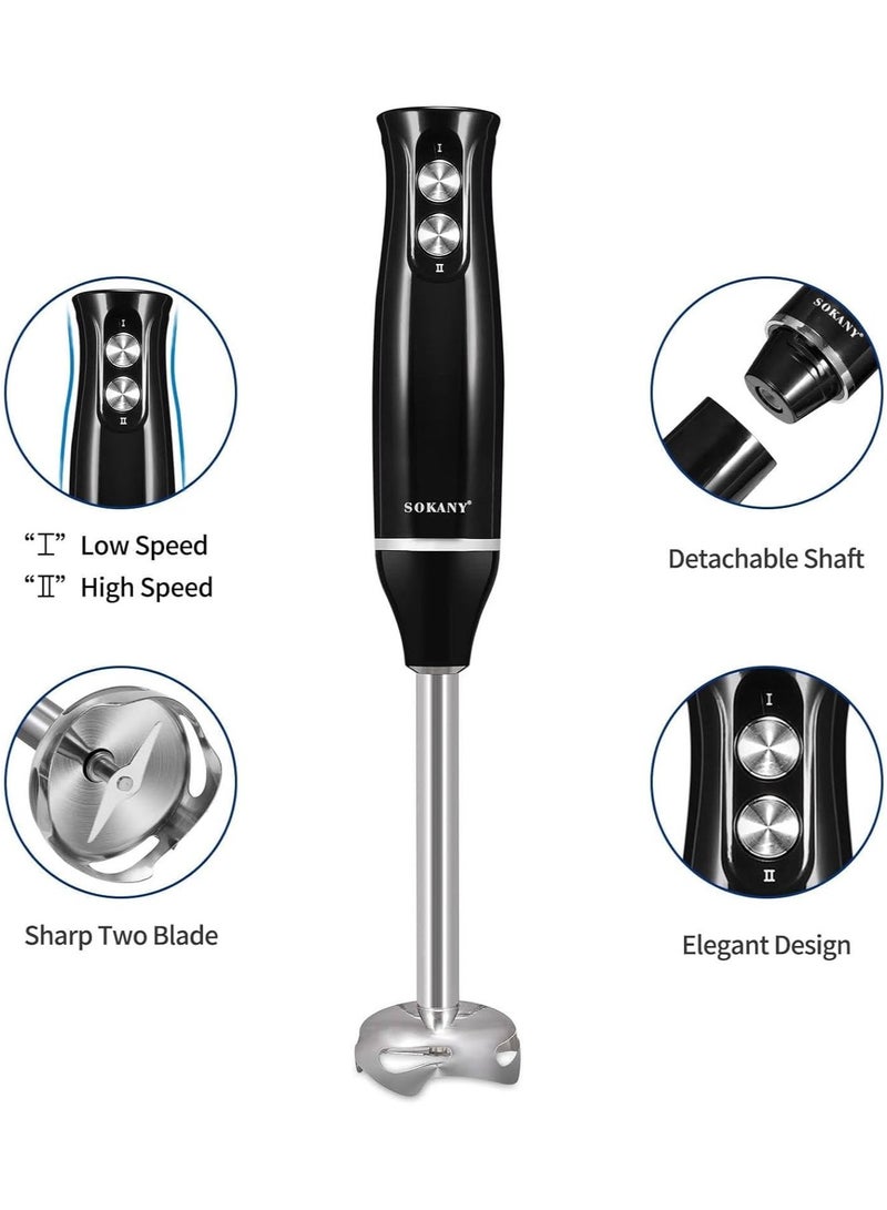 4 in 1 Blender, Multifunctional Hand Mixer Meat Grinder Egg Beater Food Processor, ( 110V/500W)