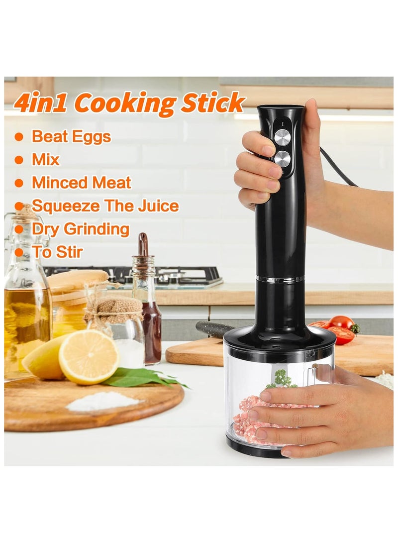 4 in 1 Blender, Multifunctional Hand Mixer Meat Grinder Egg Beater Food Processor, ( 110V/500W)