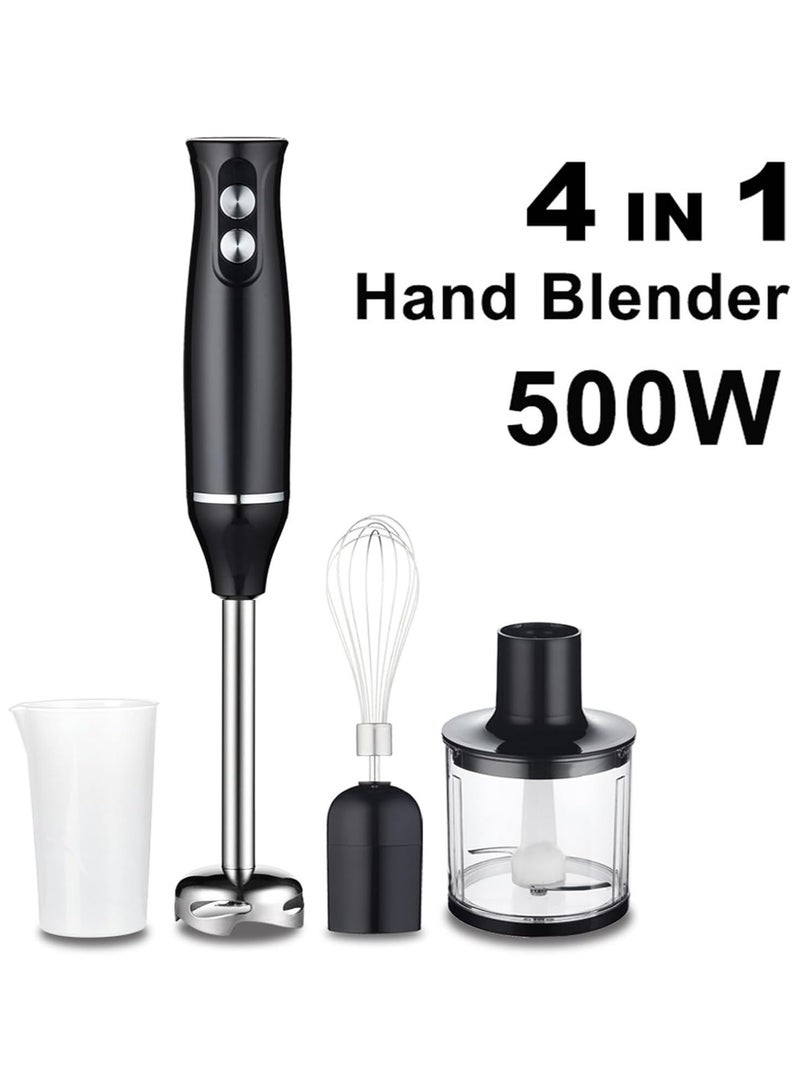 4 in 1 Blender, Multifunctional Hand Mixer Meat Grinder Egg Beater Food Processor, ( 110V/500W)