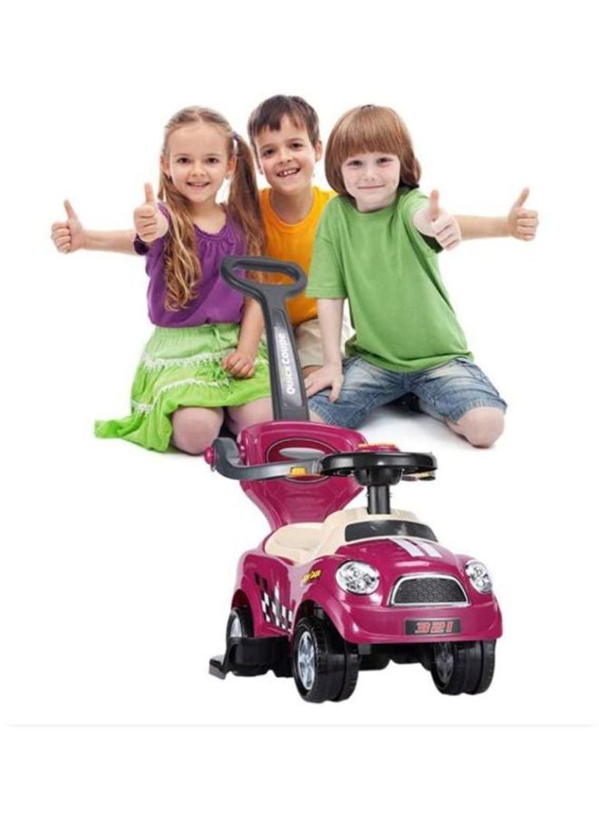 3-In-1 Ride-On Car With Push Walker 84x43x84cm