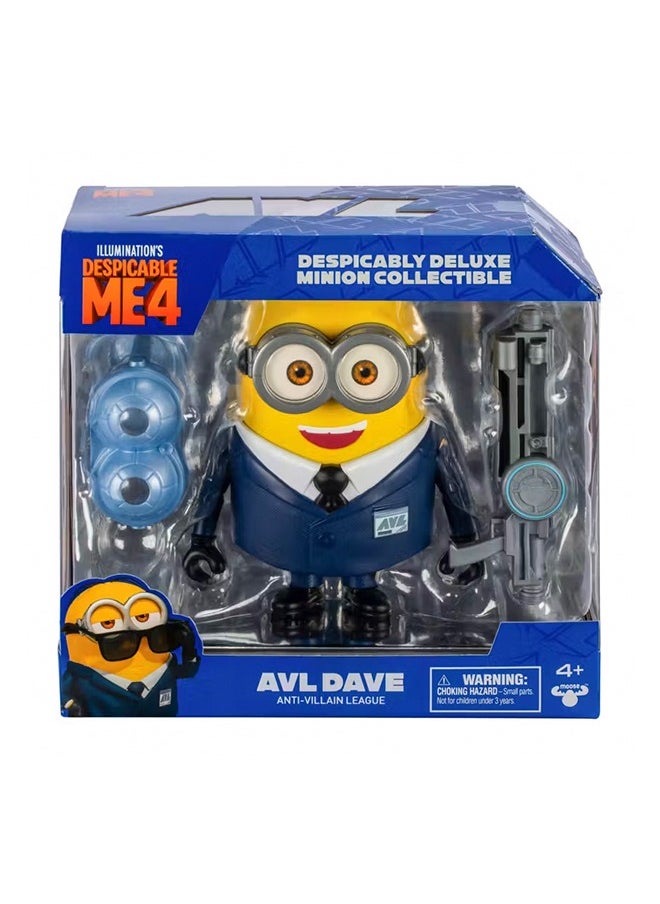 Despicable Me 4: AVL Squad Mega Minion 14cm Action Figure - Dave, Ab 4+