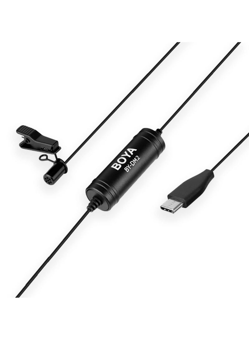 BOYA by-M1 Pro Professional Lavalier Microphone Omnidirectional Clip on Lapel Mic for DSLR Camera/Camcorders iPhone/iPad Android Smartphone PC Laptop