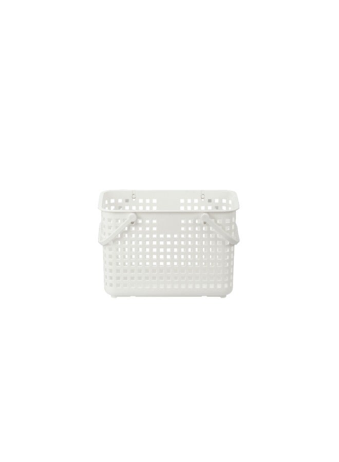 Nachi Multi Purpose Basket With Lid and Handle, White, 46 X 32 X 31 CM