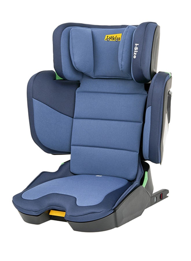 Cabin Size Portable Rober i-Size Booster Seat With ISOFIX, 100 - 150 CM (Approx. 3 To 12 Years), Adjustbale Height And Width, ECE R129, Blue