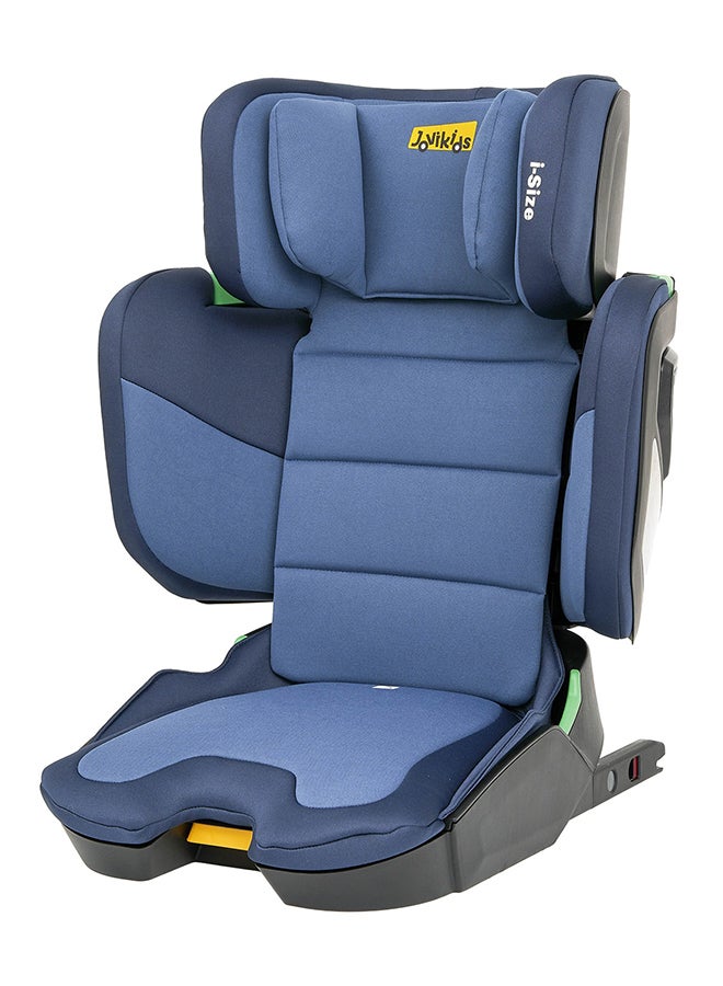 Cabin Size Portable Rober i-Size Booster Seat With ISOFIX, 100 - 150 CM (Approx. 3 To 12 Years), Adjustbale Height And Width, ECE R129, Blue