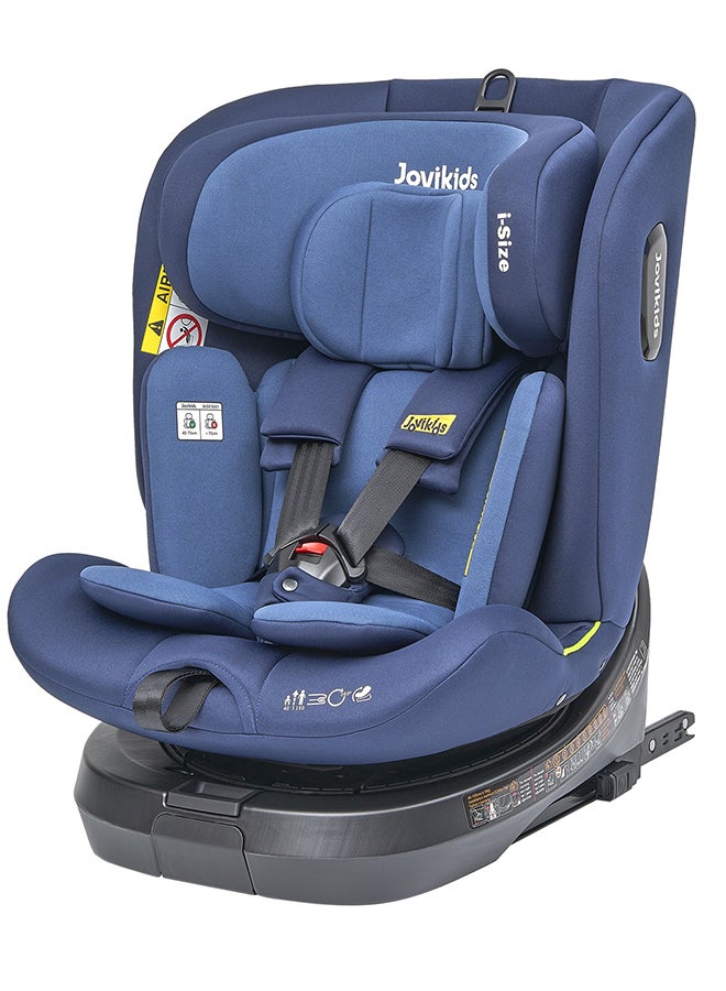 Rotating Ranger TT ISOFIX Car Seat 360° For Baby, 40-150 CM, 0 - 12 Years, ECE R129/E4 I-Size, Fixations ISOFIX, Top Tether - Blue