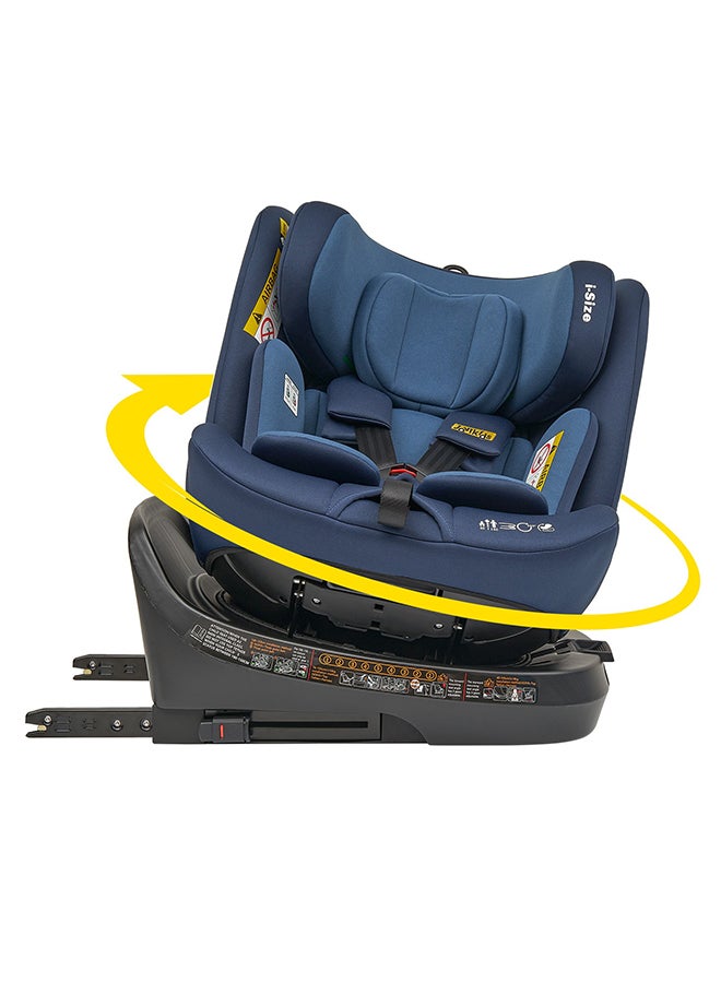 Rotating Ranger TT ISOFIX Car Seat 360° For Baby, 40-150 CM, 0 - 12 Years, ECE R129/E4 I-Size, Fixations ISOFIX, Top Tether - Blue