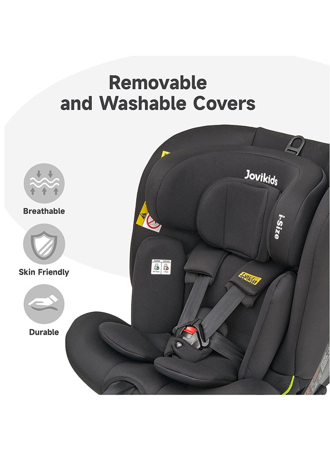 Rotating Ranger TT ISOFIX Car Seat 360° For Baby, 40 - 150 CM, 0- 12  Years, ECE R129/E4 I-size, Fixations ISOFIX, Top Tether - Black