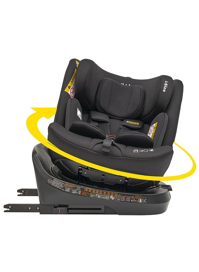 Rotating Ranger TT ISOFIX Car Seat 360° For Baby, 40 - 150 CM, 0- 12  Years, ECE R129/E4 I-size, Fixations ISOFIX, Top Tether - Black