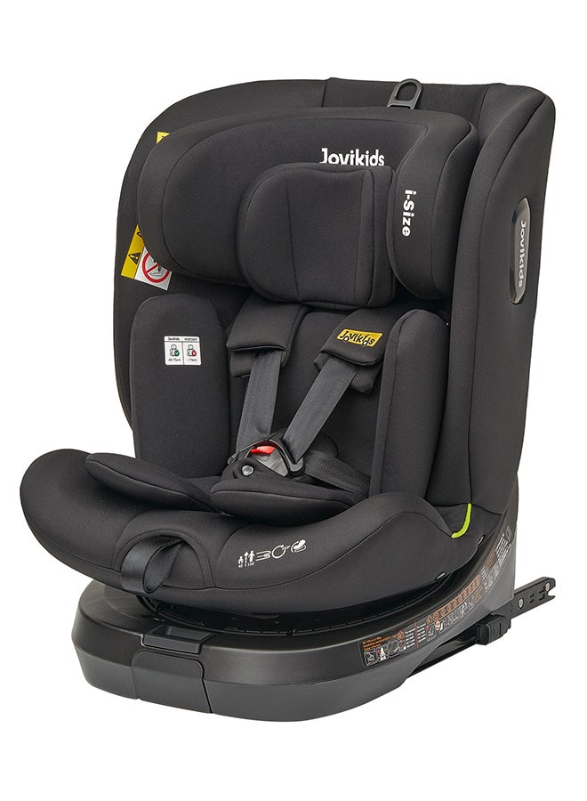 Rotating Ranger TT ISOFIX Car Seat 360° For Baby, 40 - 150 CM, 0- 12  Years, ECE R129/E4 I-size, Fixations ISOFIX, Top Tether - Black