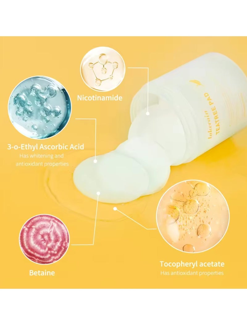 80Pcs 100ml Vitamide Brightening Pad 100ml Vitamide Brightening Pads Helps Improve Skin Tone Reduce Blemishes and Improve Blemishes on Oily Skin Hydrating Moisturizing Nourishing Pads 04