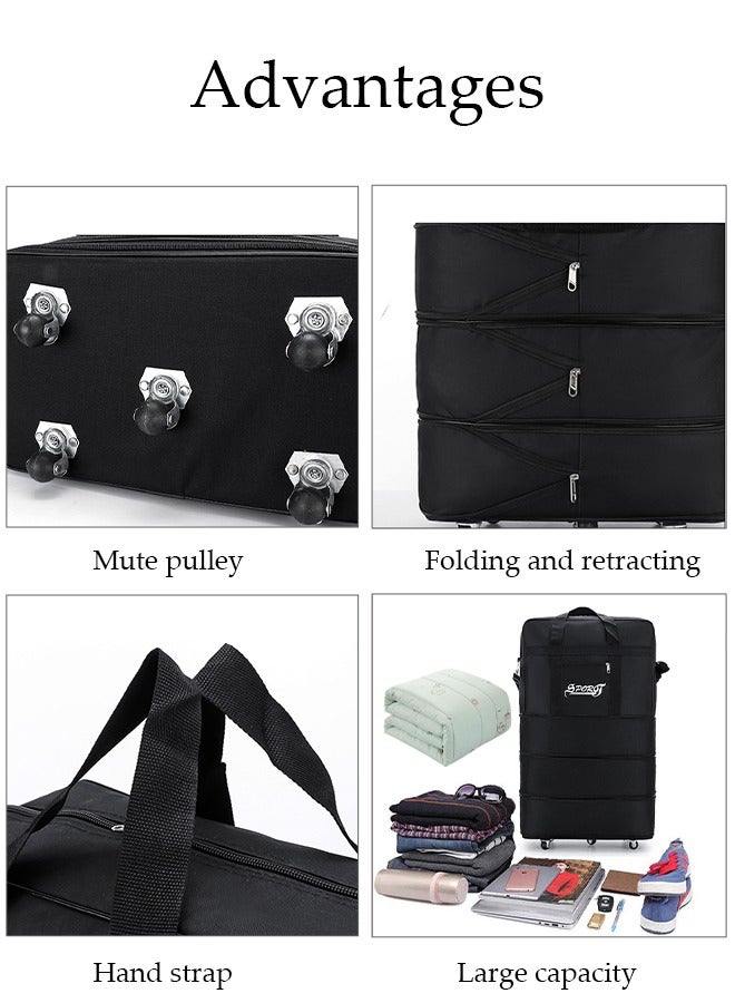 Expandable Foldable Luggage Bag Suitcase Collapsible Rolling Travel Luggage Bag Duffel Bag for Men and Women Lightweight Suitcases