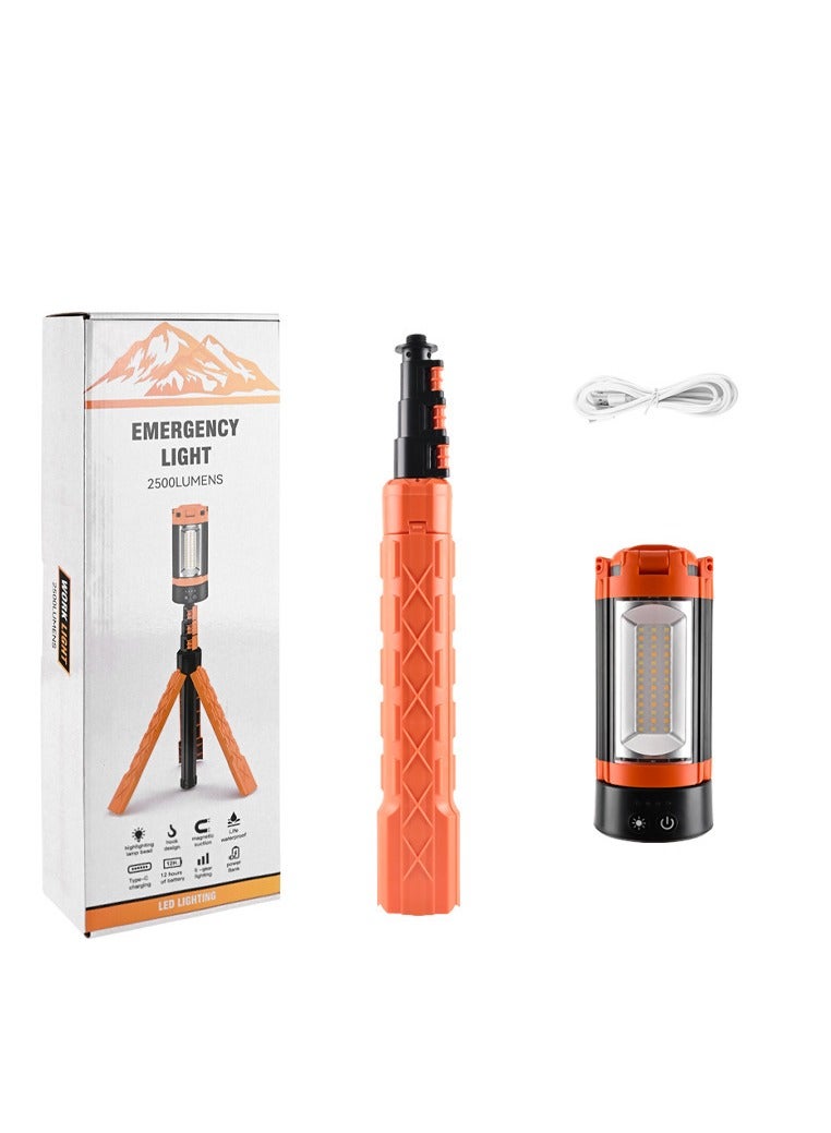 Telescopic Folding Multifunctional Outdoor Camping Light 9000mAh