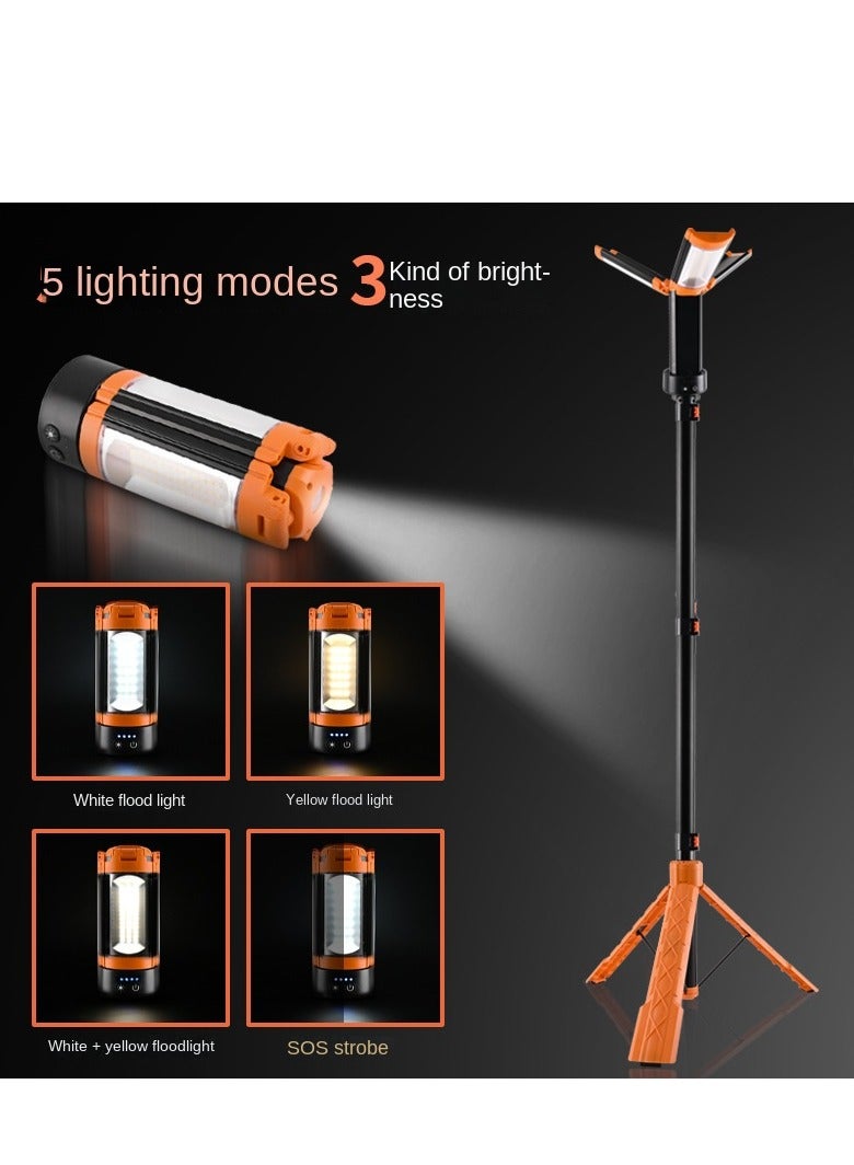 Telescopic Folding Multifunctional Outdoor Camping Light 9000mAh