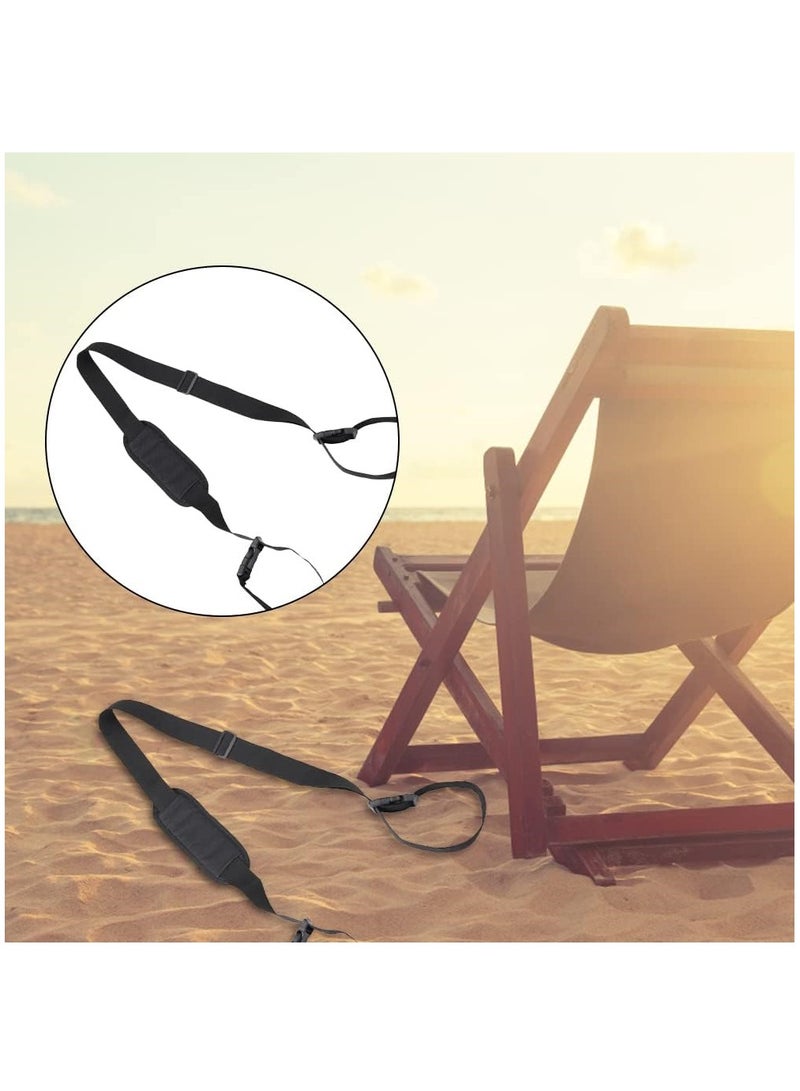 Adjustable Beach Chair Straps 4 Pcs Carrying Straps for Folding Chairs Ideal for Outdoor Activities Camping and Picnics