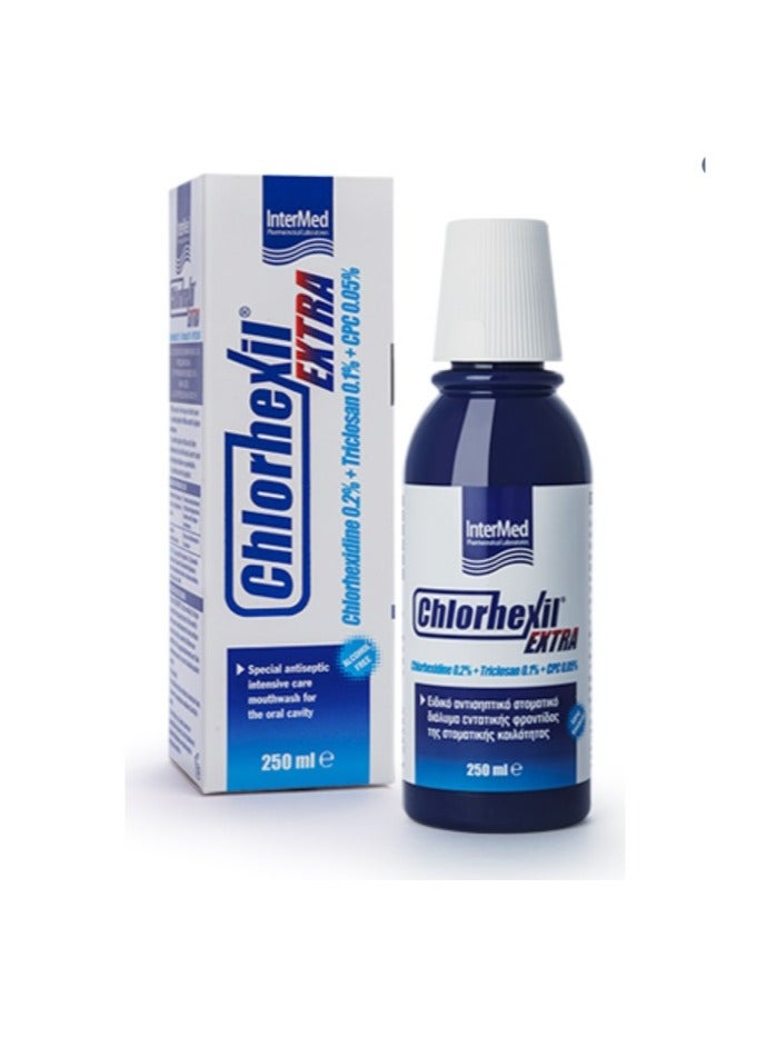 Chlorhexil Extra Mouthwash Chlorhexidine 0.2% + Triclosan 0.1% -250ml